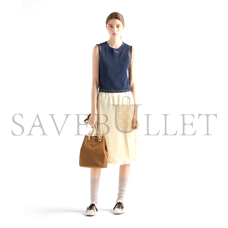 Pra*a mariner re-nylon small bucket bag 1be082 (28*23.5*16.8cm)